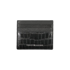 Cartera de cuero negra Tommy Hilfiger