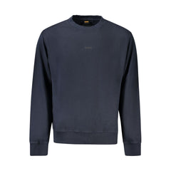 Hugo Boss Blue Cotton Sweater