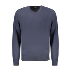 Hugo Boss Blue Cotton Sweater