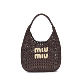 Bolso de hombro con logotipo de Miu Miu
