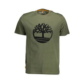 Camiseta de algodón verde Timberland