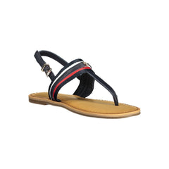 Sandalia de poliéster azul Tommy Hilfiger