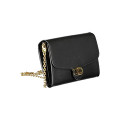 Bolso de mano de cuero negro Ralph Lauren