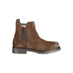 Bota de poliéster marrón de Tommy Hilfiger
