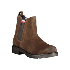 Bota de poliéster marrón de Tommy Hilfiger