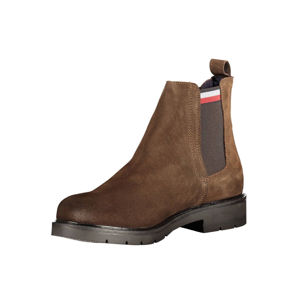 Bota de poliéster marrón de Tommy Hilfiger