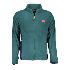 Suéter de poliéster verde de Noruega 1963