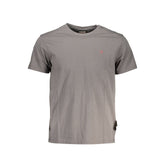 Camiseta de algodón gris Napapijri