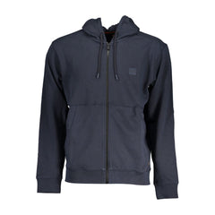 Suéter de algodón azul de Hugo Boss