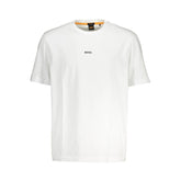 Camiseta blanca de algodón de Hugo Boss