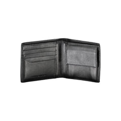 Cartera de cuero negra Tommy Hilfiger