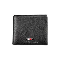 Cartera de cuero negra Tommy Hilfiger
