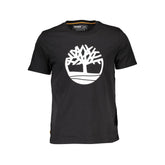 Camiseta de algodón negra Timberland