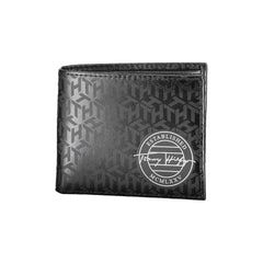 Cartera de cuero negra Tommy Hilfiger