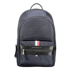Mochila de poliéster azul Tommy Hilfiger