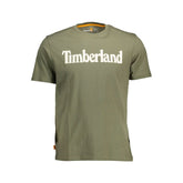 Camiseta de algodón verde Timberland