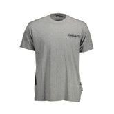 Camiseta de algodón gris Napapijri