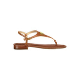 Sandalias de cuero marrón Ralph Lauren