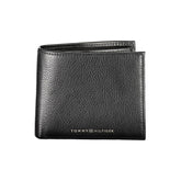 Cartera de cuero negra Tommy Hilfiger