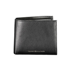 Cartera de cuero negra Tommy Hilfiger