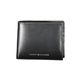 Cartera de cuero negra Tommy Hilfiger