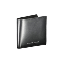 Cartera de cuero negra Tommy Hilfiger