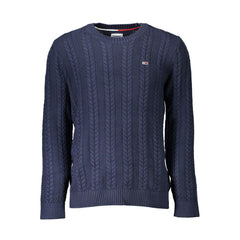 Suéter de algodón azul Tommy Hilfiger