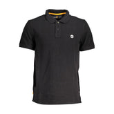 Polo de algodón negro Timberland