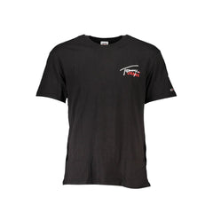 Camiseta de algodón negra de Tommy Hilfiger