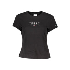Camisetas y tops de algodón negros de Tommy Hilfiger