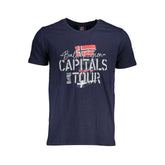 Camiseta de algodón azul de Noruega 1963