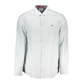 Camisa de algodón azul Tommy Hilfiger