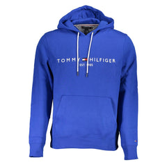 Suéter de algodón azul Tommy Hilfiger