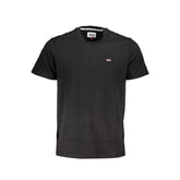 Camiseta de algodón negra de Tommy Hilfiger