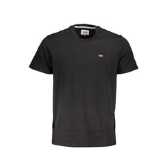 Camiseta de algodón negra de Tommy Hilfiger