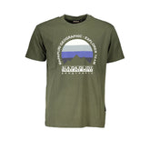 Camiseta de algodón verde Napapijri