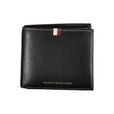 Cartera de cuero negra Tommy Hilfiger