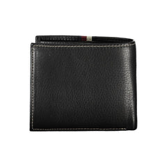 Cartera de cuero negra Tommy Hilfiger