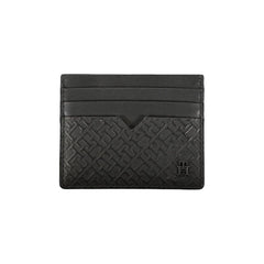 Cartera de cuero negra Tommy Hilfiger