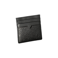 Cartera de cuero negra Tommy Hilfiger