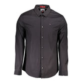 Camisa de algodón negra Tommy Hilfiger