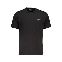 Camiseta de algodón negra de Tommy Hilfiger