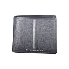 Cartera de cuero azul Tommy Hilfiger