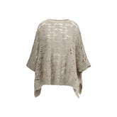 Brunello Cucinelli Poncho De Ganchillo