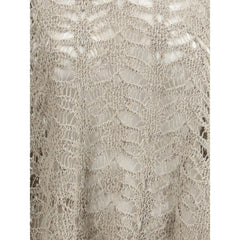 Brunello Cucinelli Poncho De Ganchillo