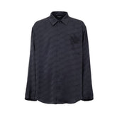 Camisa de viscosa gris Balenciaga