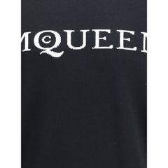 Suéter de lana con logotipo de Alexander McQueen