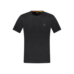 Camiseta de algodón negra de Hugo Boss