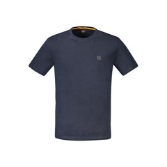 Camiseta azul de algodón Hugo Boss para hombre