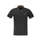 Polo de algodón negro de Hugo Boss